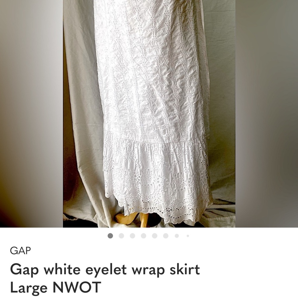 White Eyelet Maxi Skirt